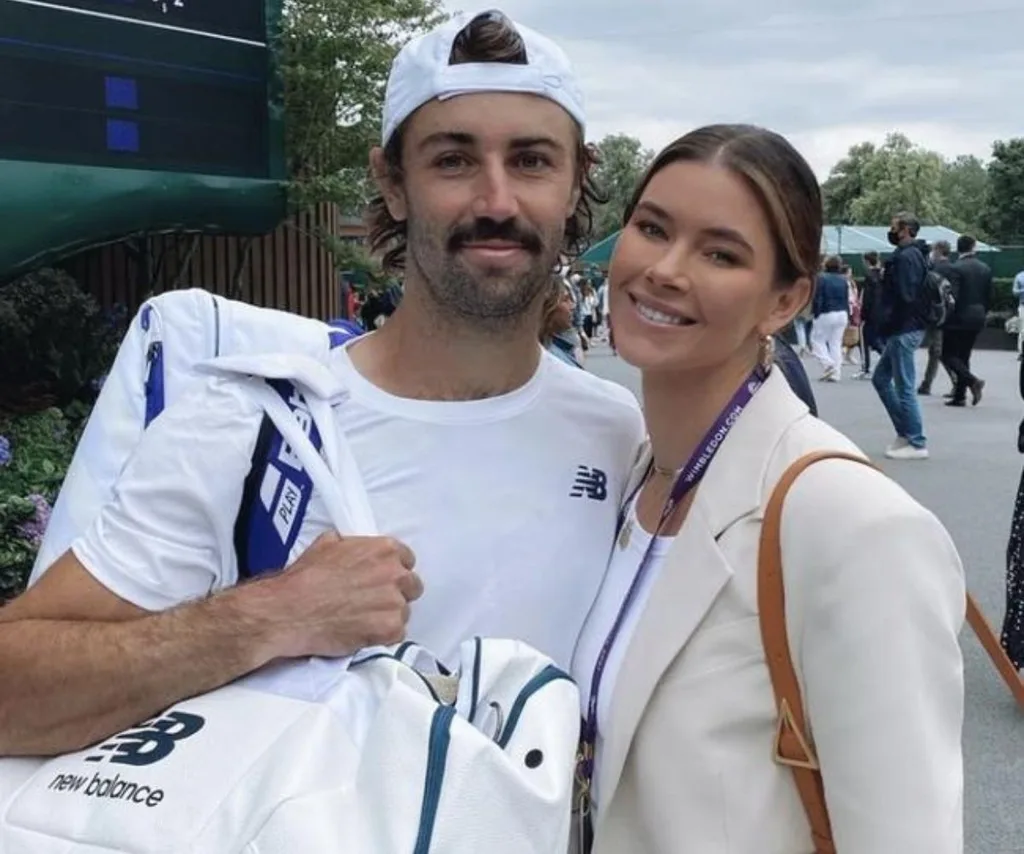 Jordan Thompson with his ex girlfriend Brittany Hockley.