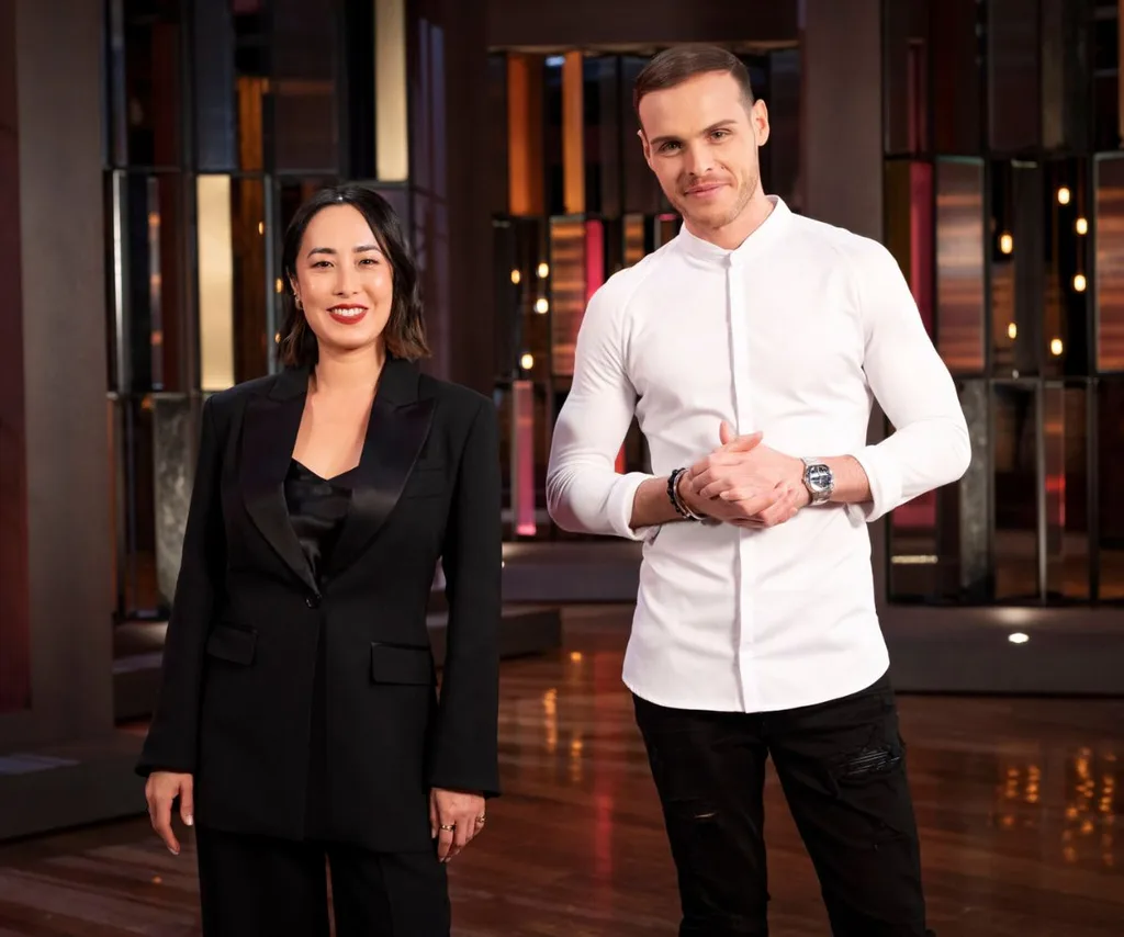 Melissa Leong and Amaury Guichon hosting Dessert Masters again in 2024.