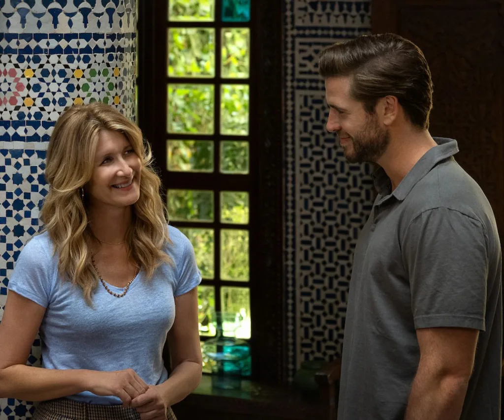 Laura Dern and Liam Hemsworth join forces in Netflix's Lonely Planet movie.