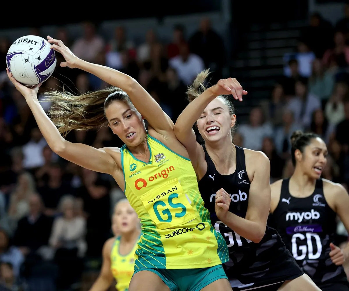 Australia and New Zealand come up against each other in netball.