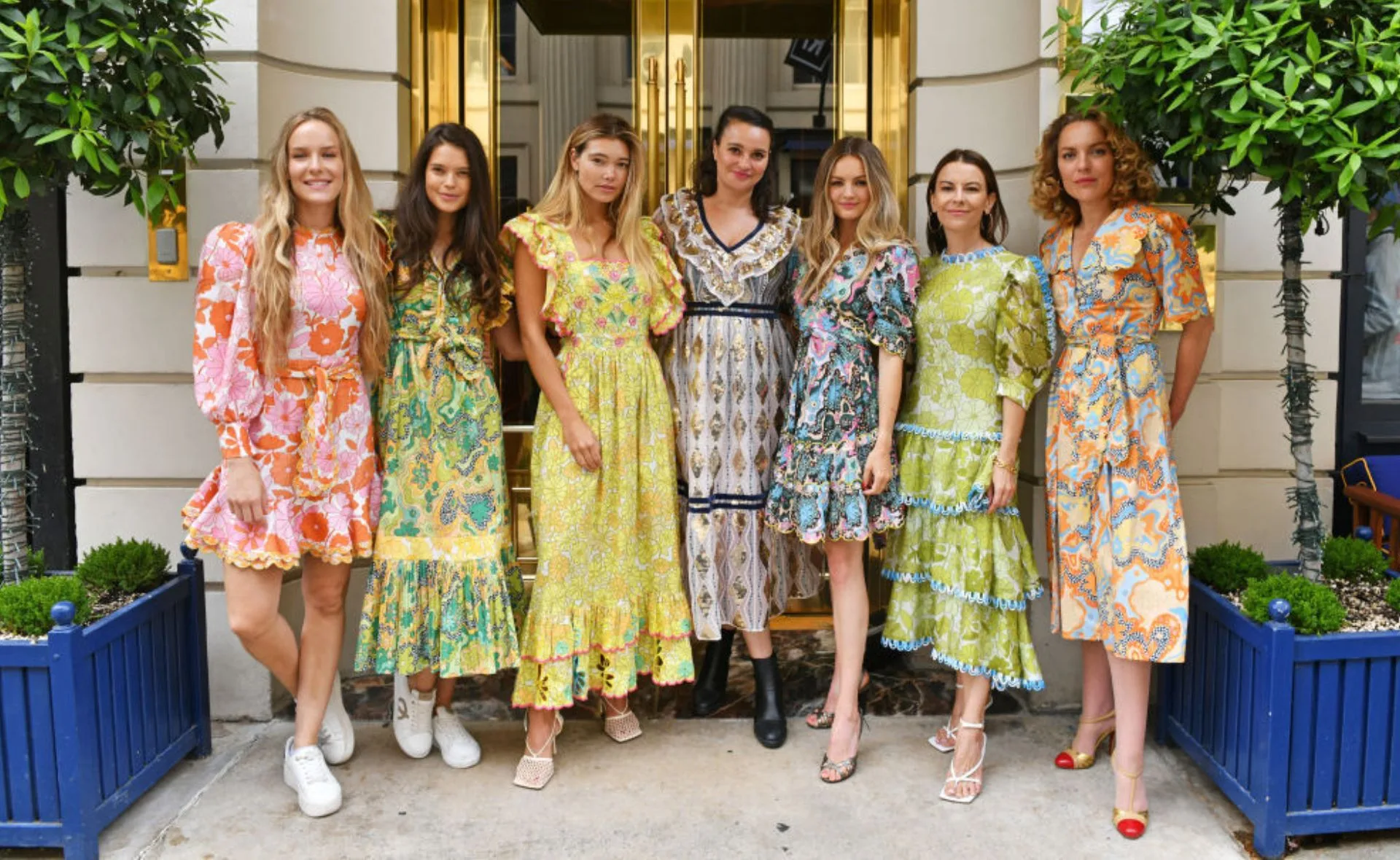 ladies spring dresses 2024 Tiqkatyck Spring Dresses for Women 2024, Women's Summer Casual Flutter Short Sleeve Crew Neck Smocked Elastic Waist Tiered Midi Dress, Sundresses for