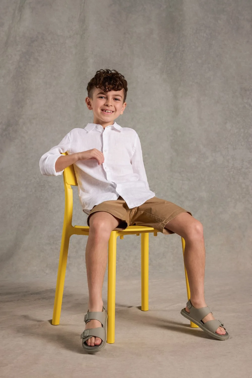 Little boy wearing Clarks Nexus sandals