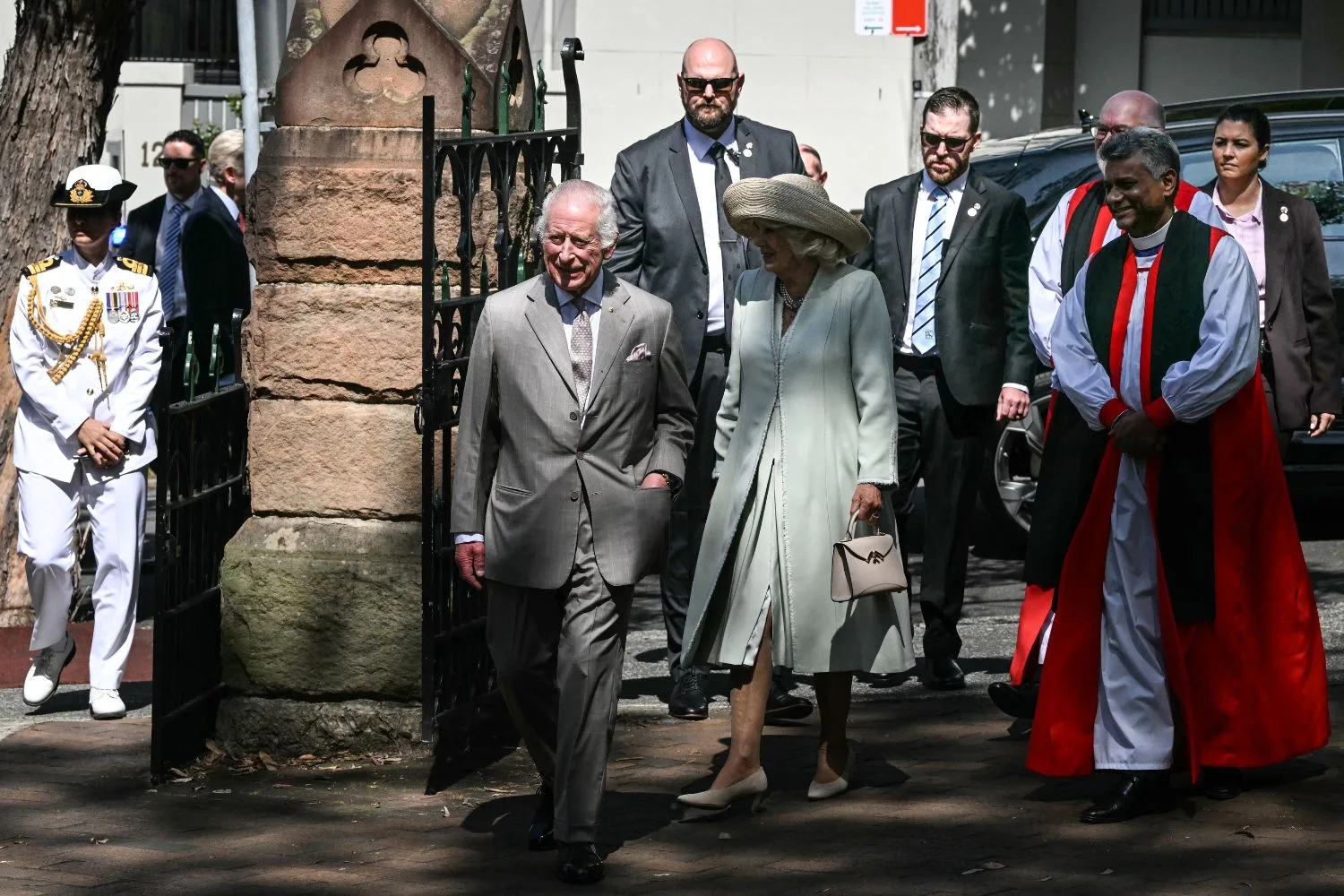 king charles queen camilla north sydney church