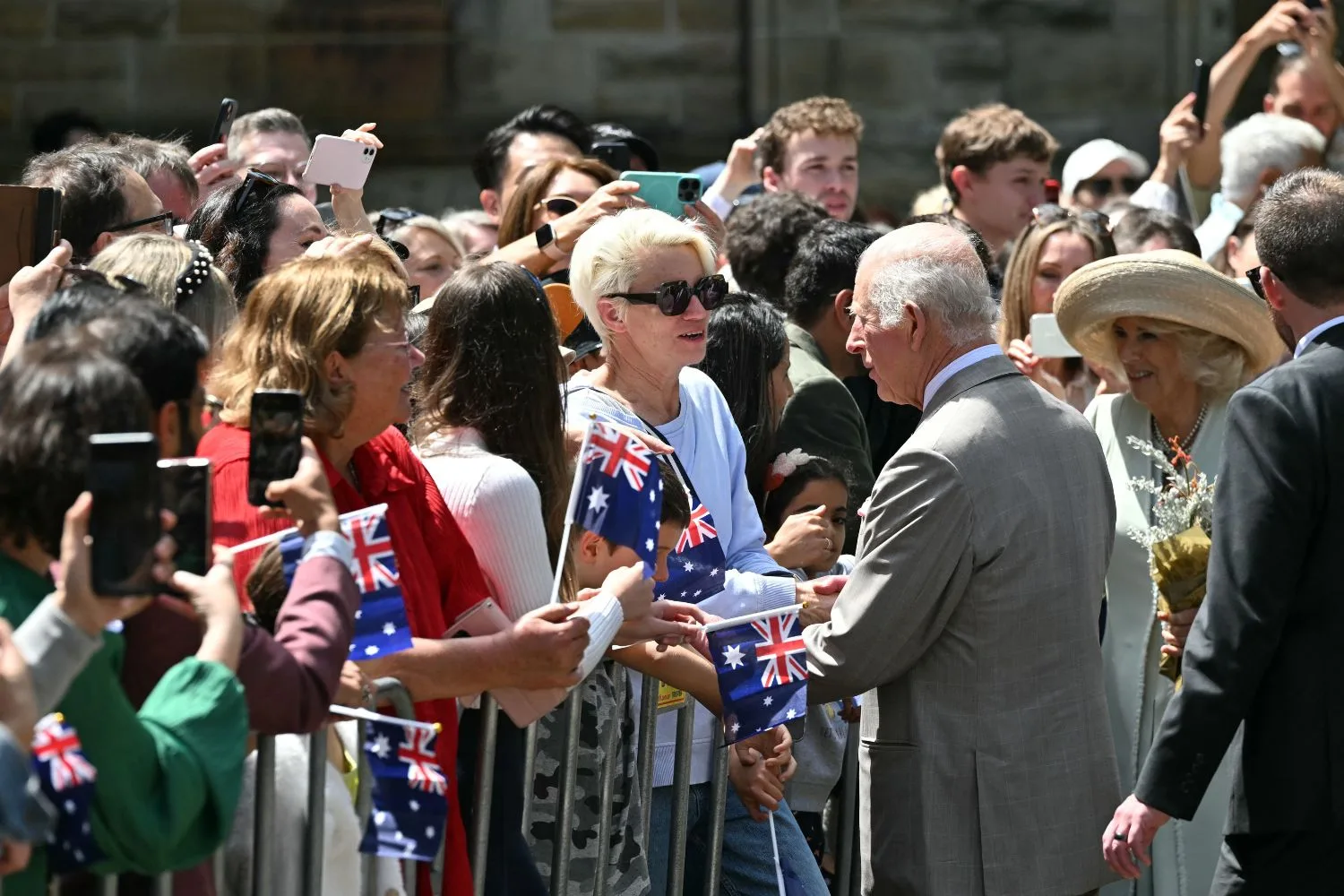 king charles queen camilla meet crowds in sydney