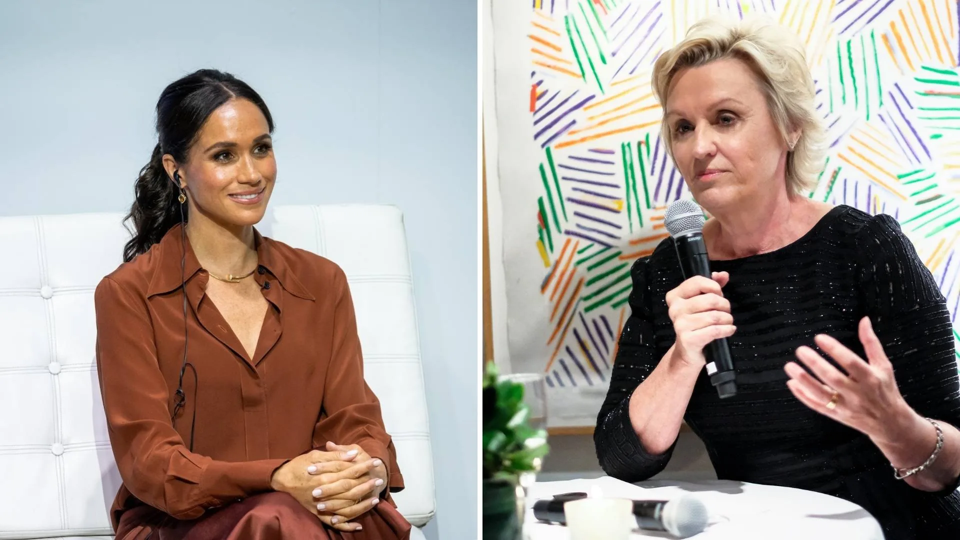 Meghan Markle and Tina Brown