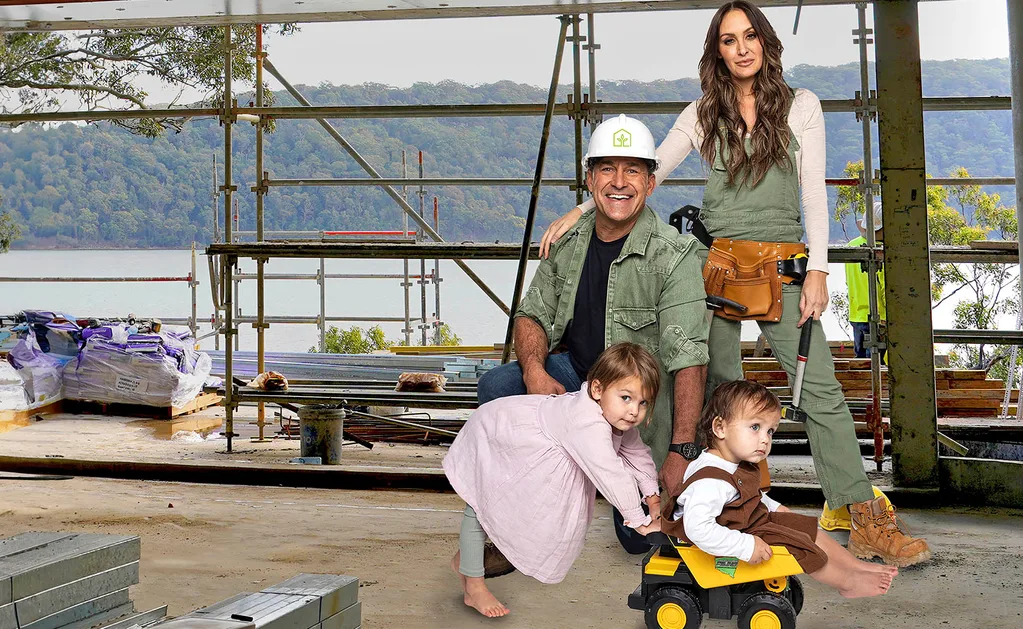 Jamie and fiancee Ameka with their growing family.