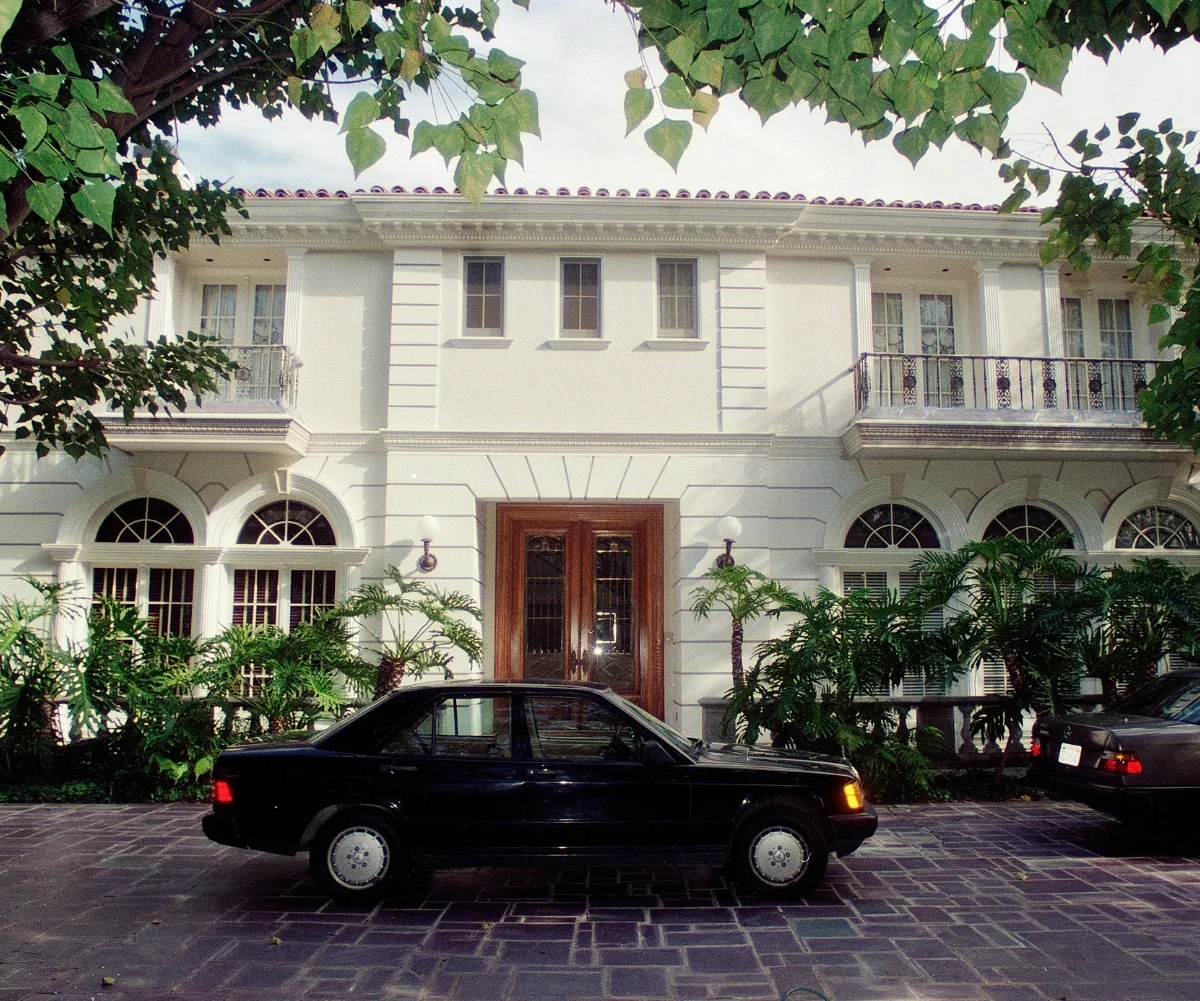 The Menendez home in Beverly Hills, California.