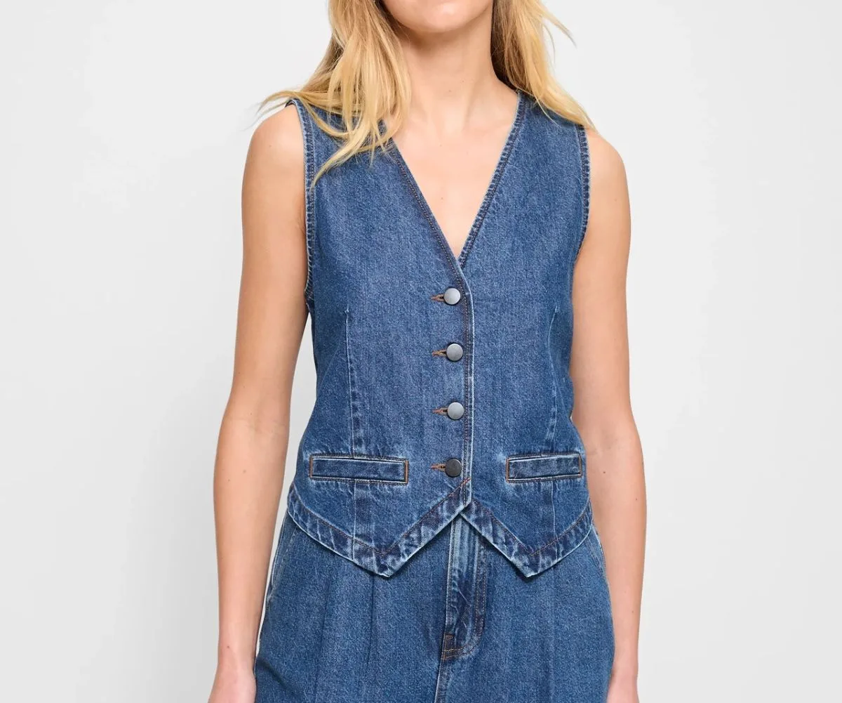 Denim Waistcoat, available at Target’s 2024 Black Friday sale.