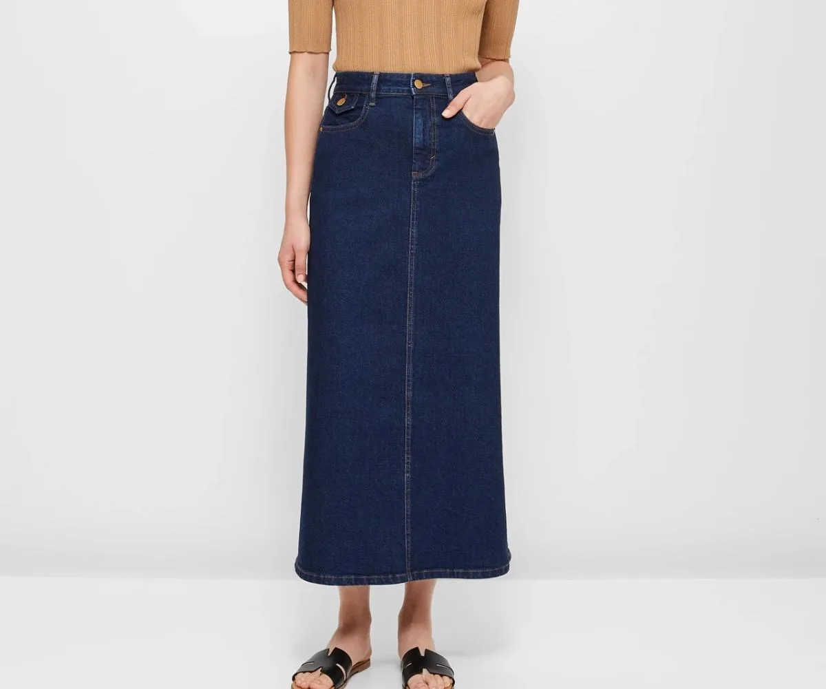 Denim Maxi Skirt, discounted for Black Friday at Target.