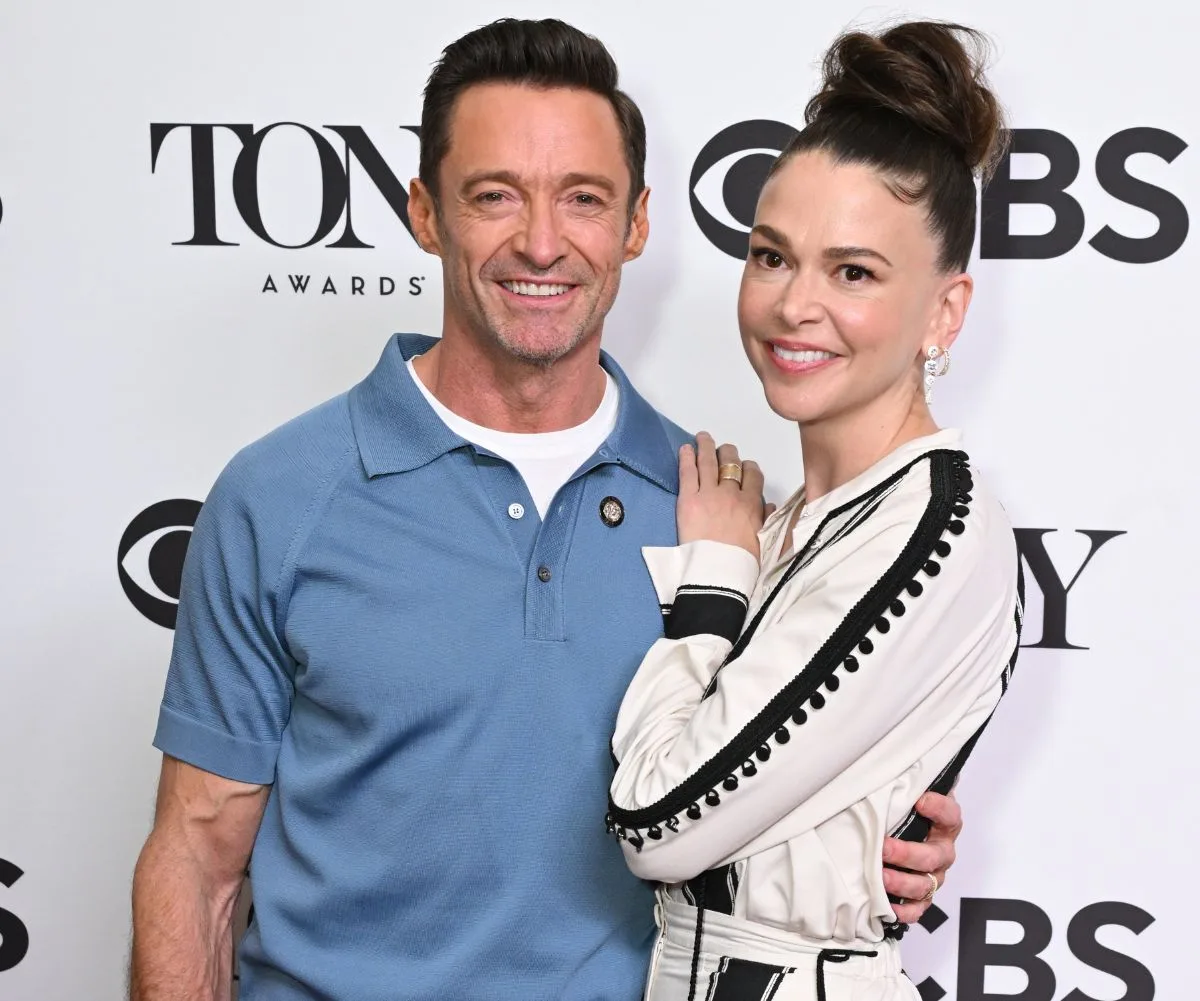 Hugh Jackman and girlfriend Sutton Foster.