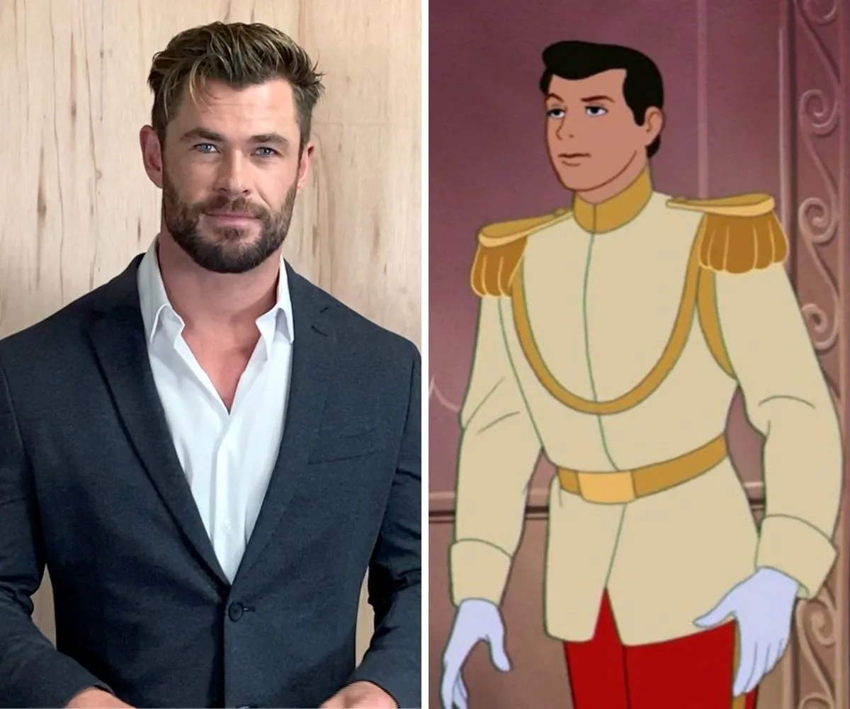 Chris Hemsworth and Prince Charming.