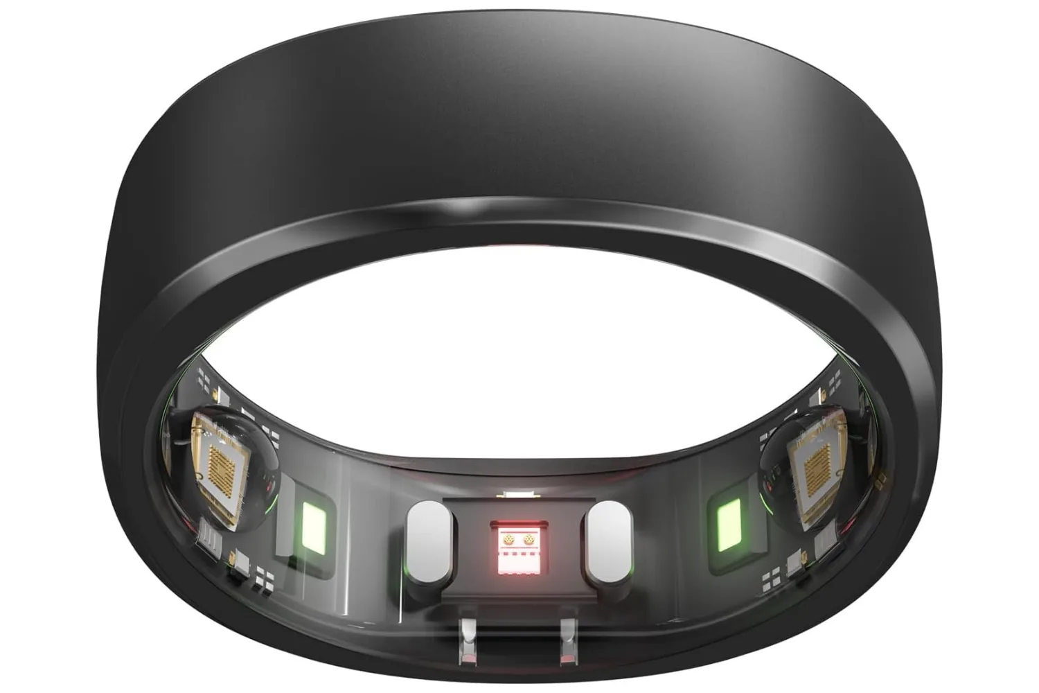 The RingConn Smart Ring in black.