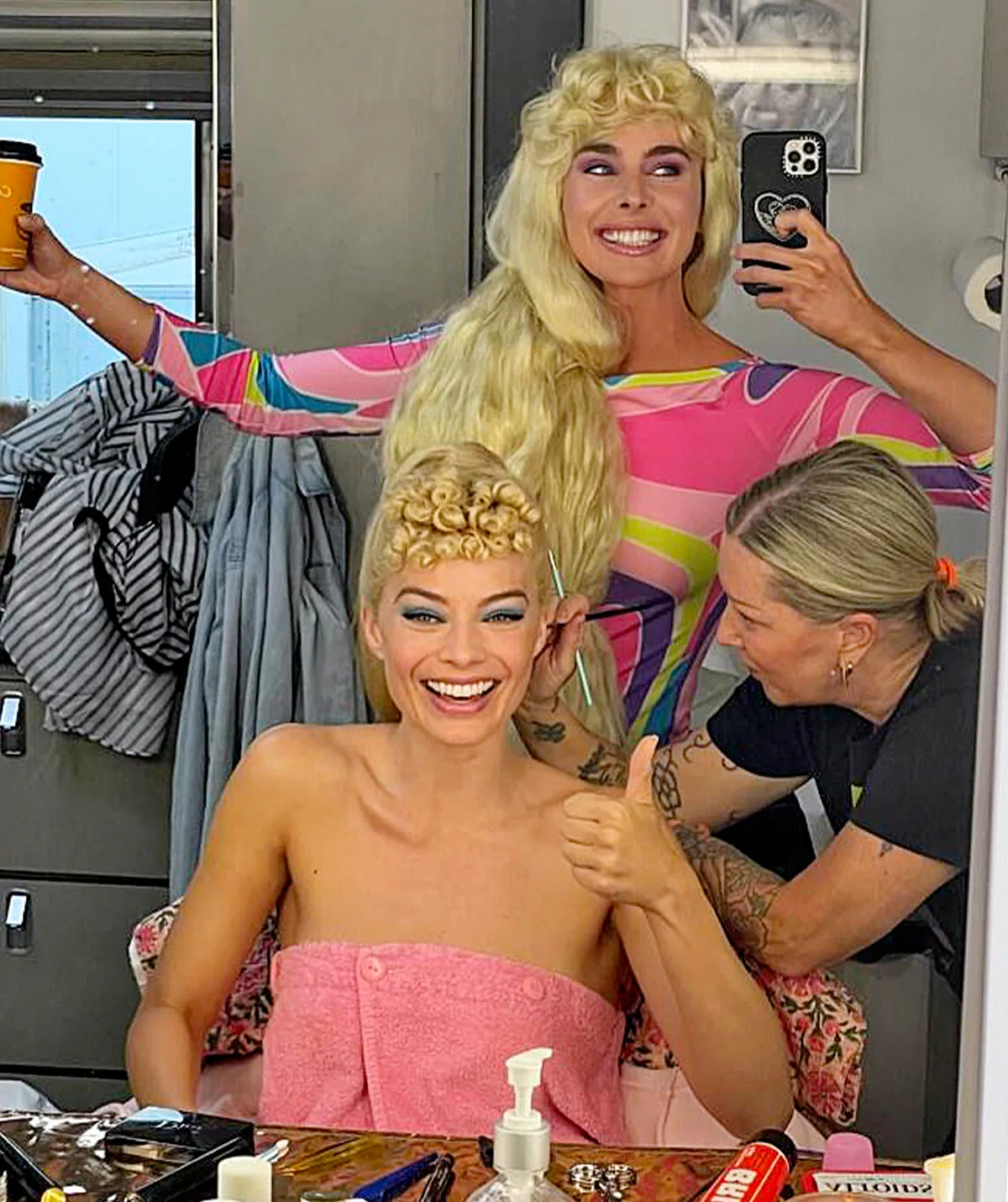 Ashleigh Brewer and Margot Robbie, stars of Barbie.