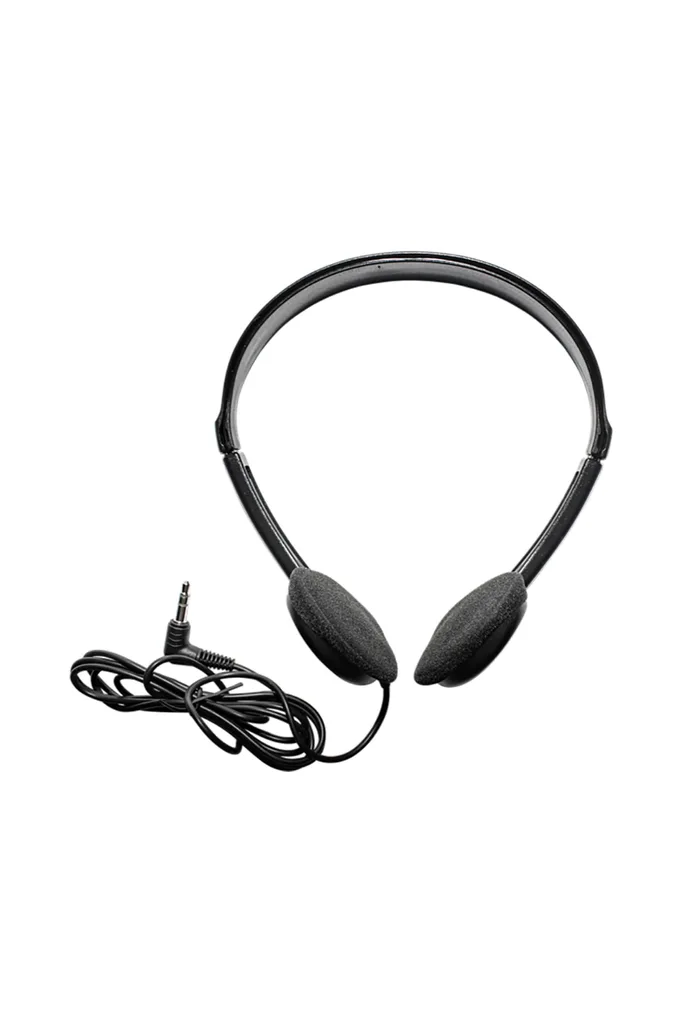 Maxell® HP-100 On-Ear Headphones with Microphone, Black