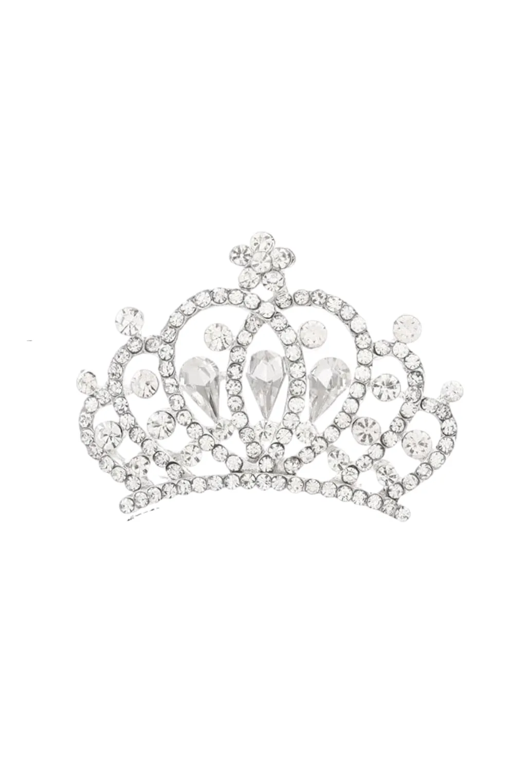 Kilshye Princess Small Tiara Combs Princess Girls Crown Comb Crystal Costume Tiaras Hair Accessories for Kids