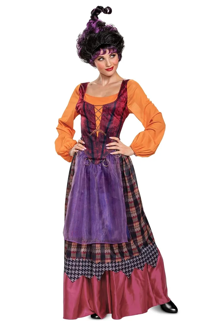 Disguise Women's Hocus Pocus Deluxe Mary Costume, Mary, Women's Size Plus (18-20)