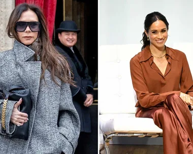 Separate photos of Victoria Beckham and Meghan Markle