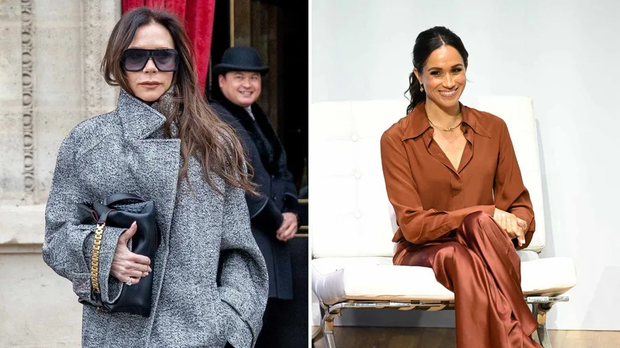 Separate photos of Victoria Beckham and Meghan Markle