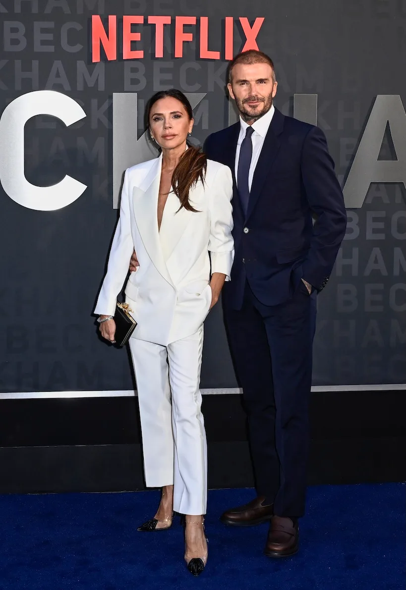 Victoria and David Beckham on the red carpet