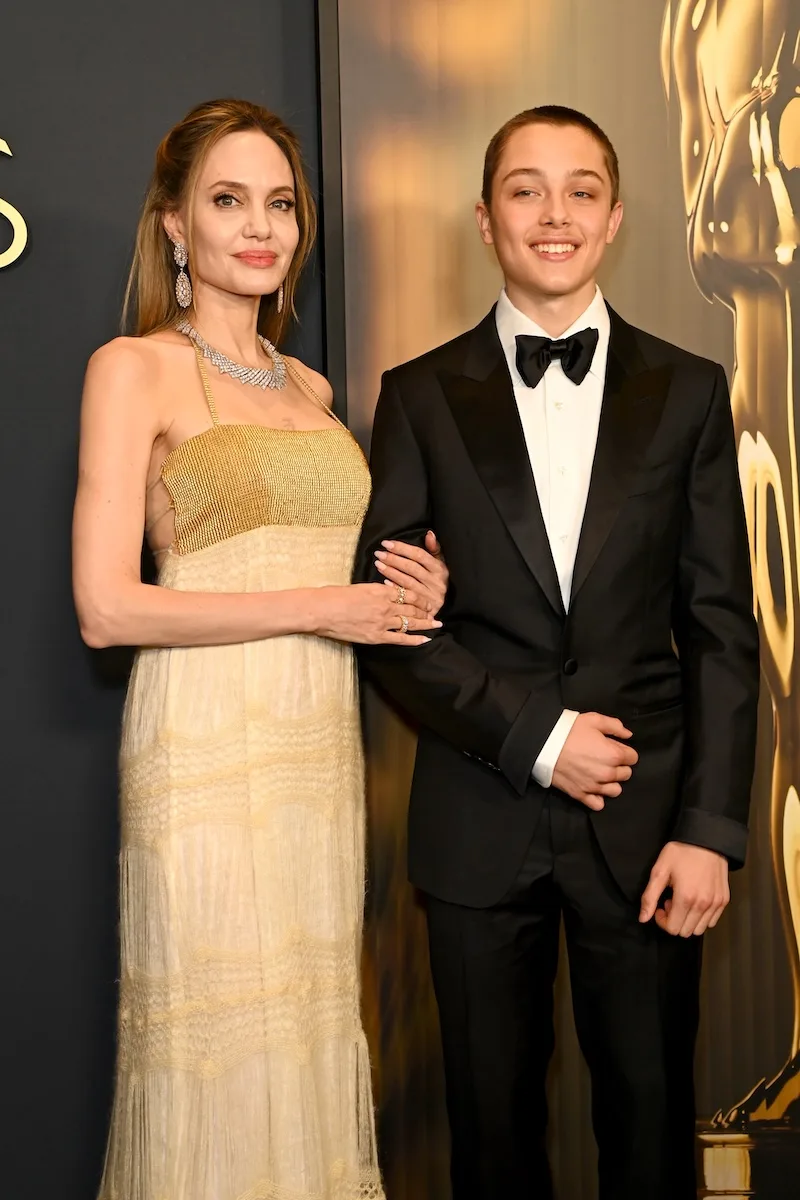 Angelina and Knox at the 2024 Governors Awards