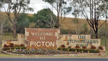 Picton NSW welcome sign.