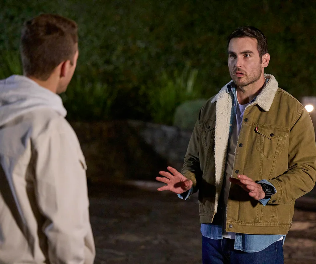 Cash confronts Tim in the season finale of Home And Away.