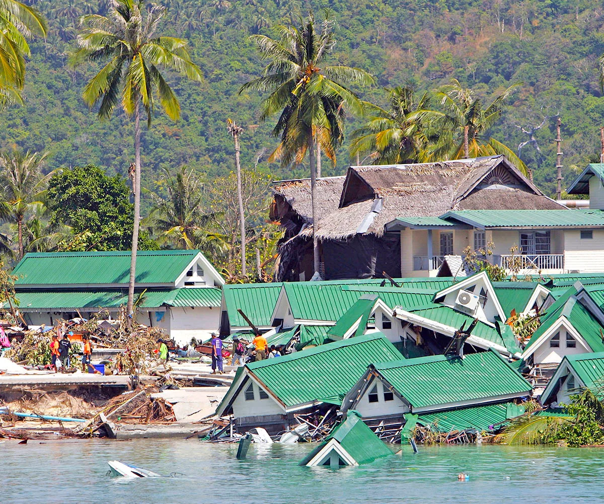 The 2004 Boxing Day tsunami decimated communities in Thailand.