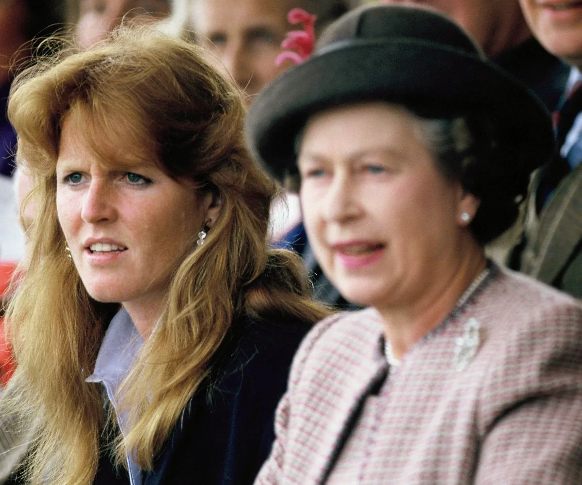 Sarah Fergie Ferguson and Queen Elizabeth