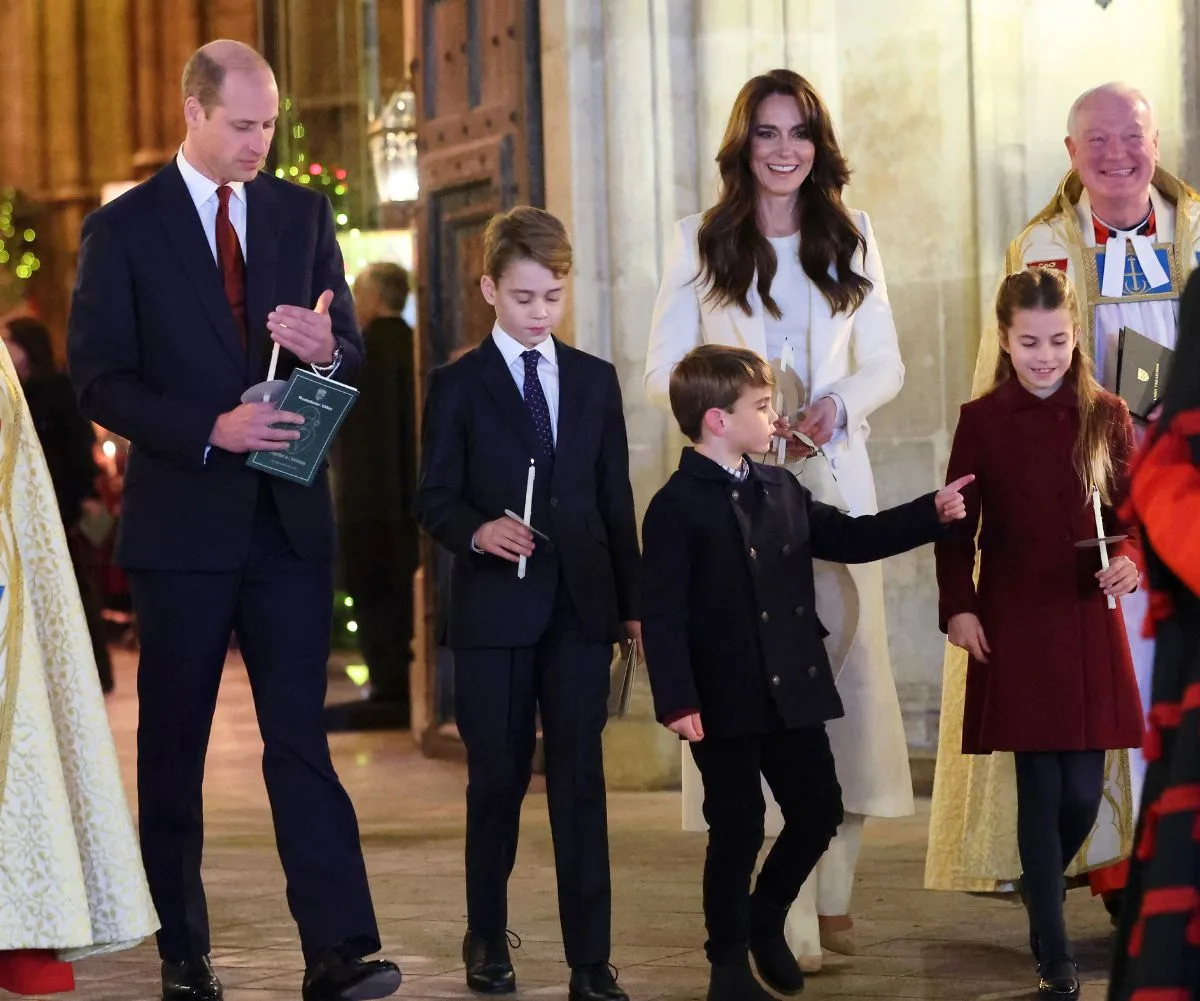 Prince William Kate Middleton Prince George Princess Charlotte Prince Louis Christmas 