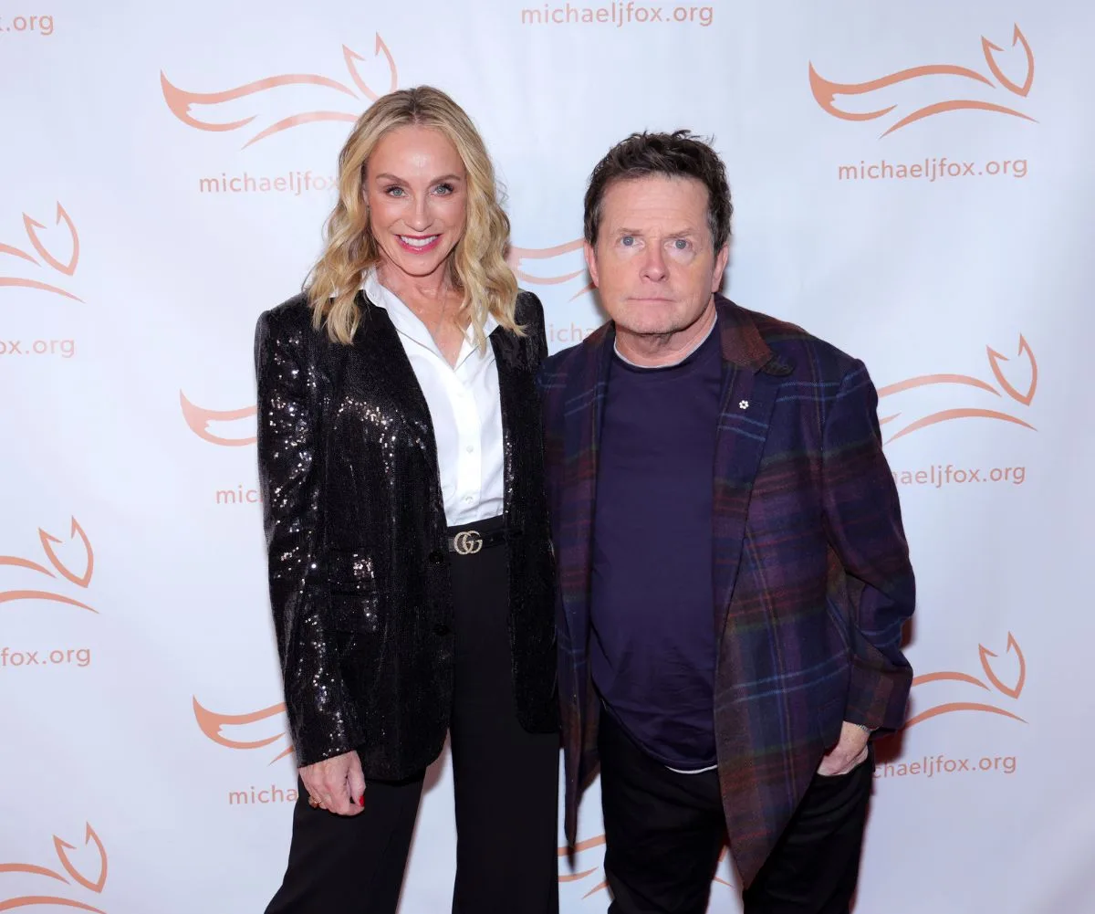 Michael J Fox and wife Tracy Pollan