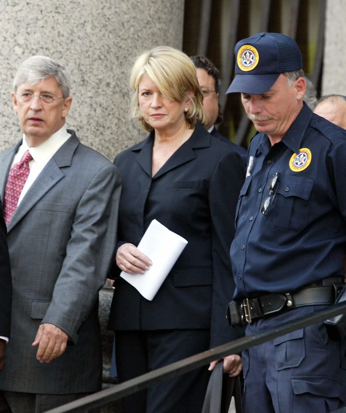 martha stewart leaving court