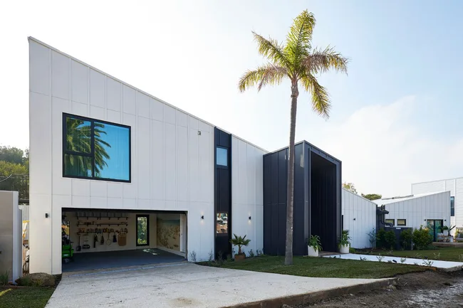 front yard of maddy and charlotte's winning The Block Australia 2024 house
