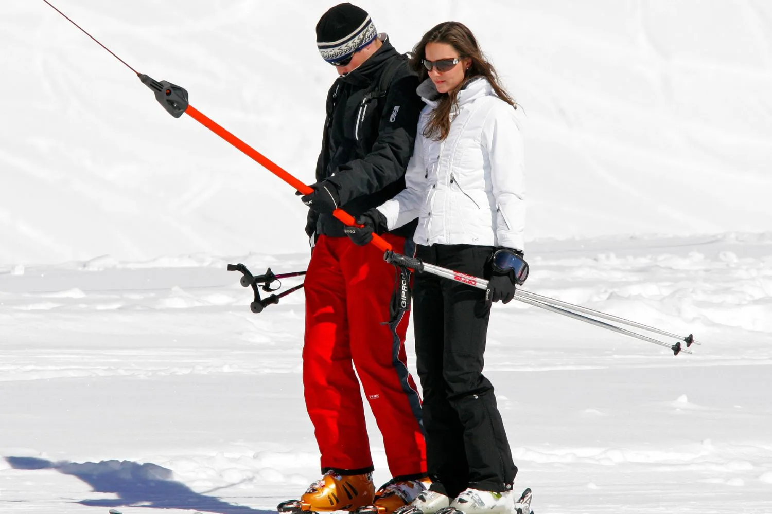 Will and Kate Middleton skiing in Klosters