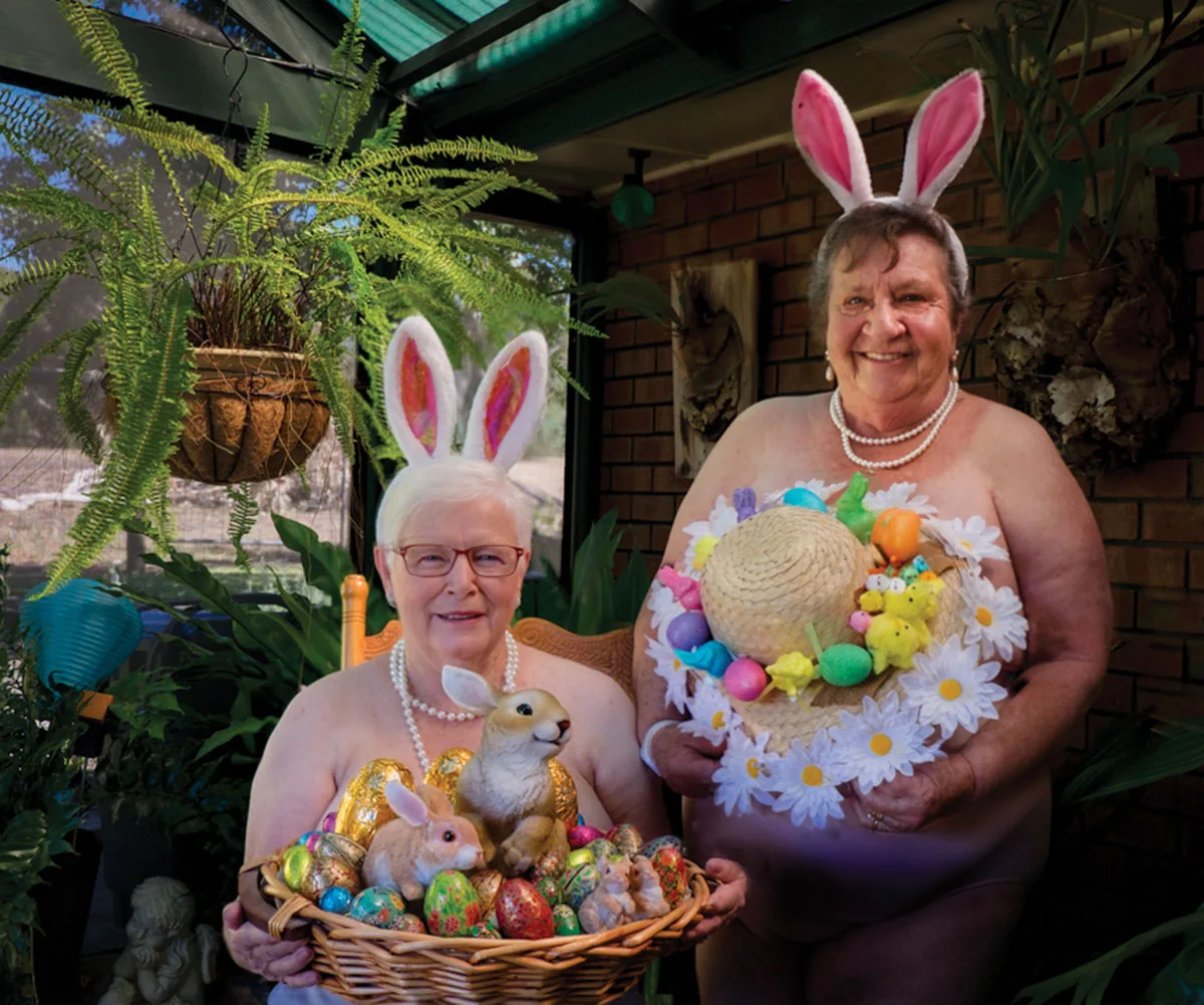 Easter Day themed photo shoot for the month of April for the Cancer Council charity calendar.