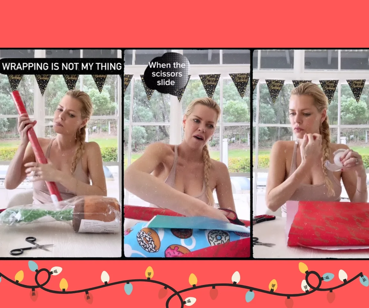 sophie monk wrapping presents