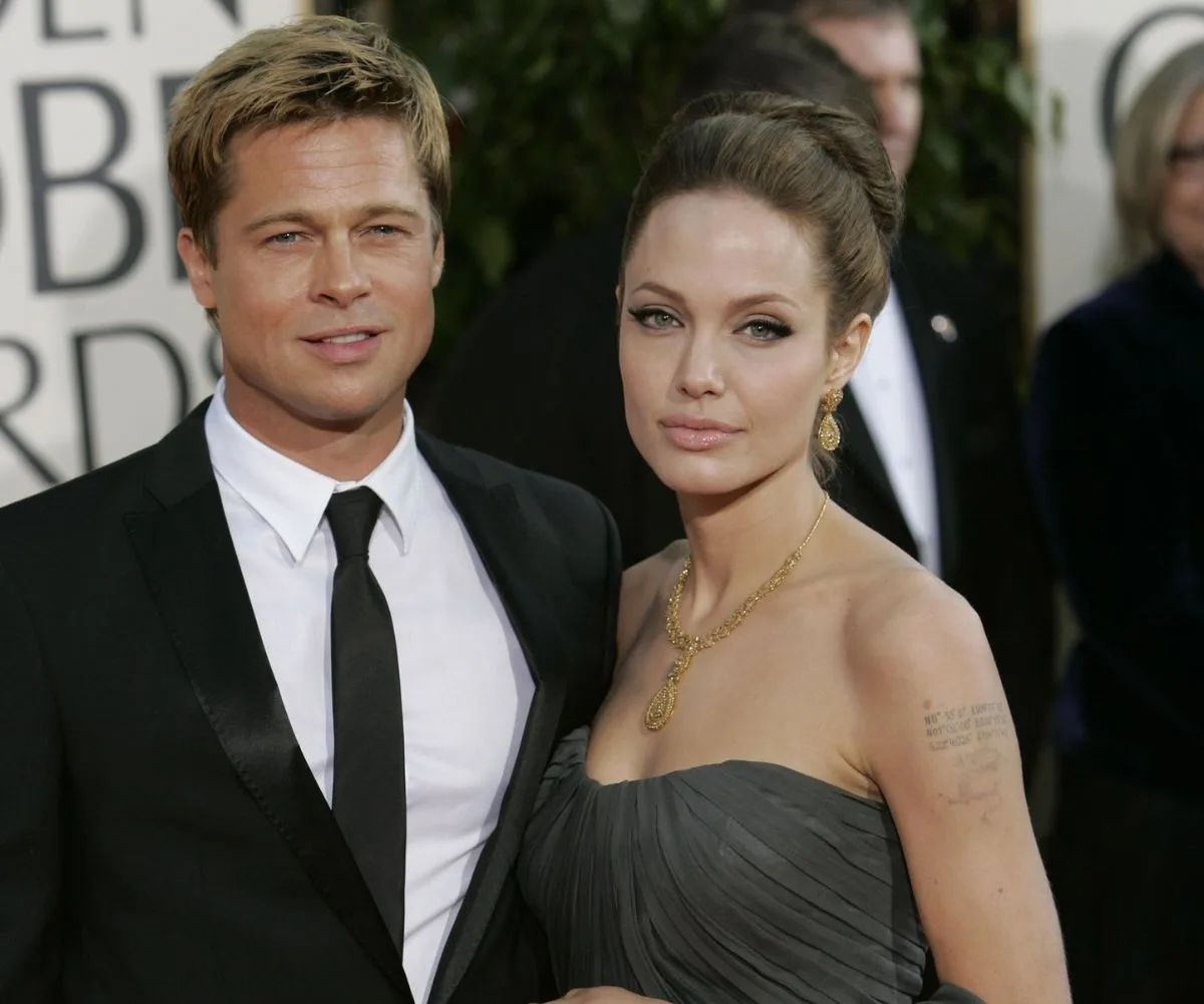 Angelina Jolie and ex husband spouse Brad Pitt