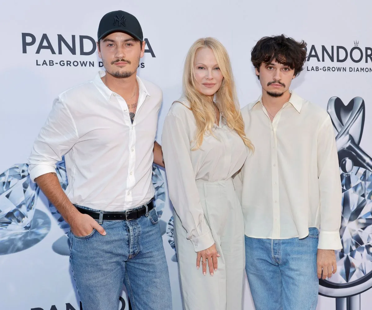 Pamela Anderson children sons Brandon and Dylan