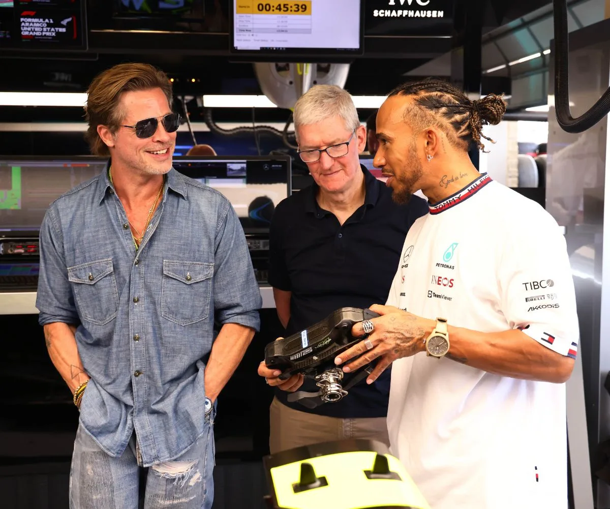 Brad Pitt Lewis Hamilton F1 movie