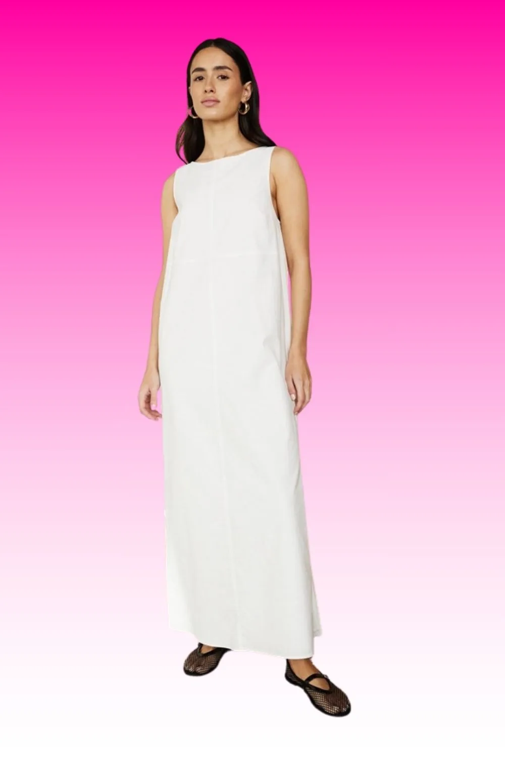 White maxi dress 