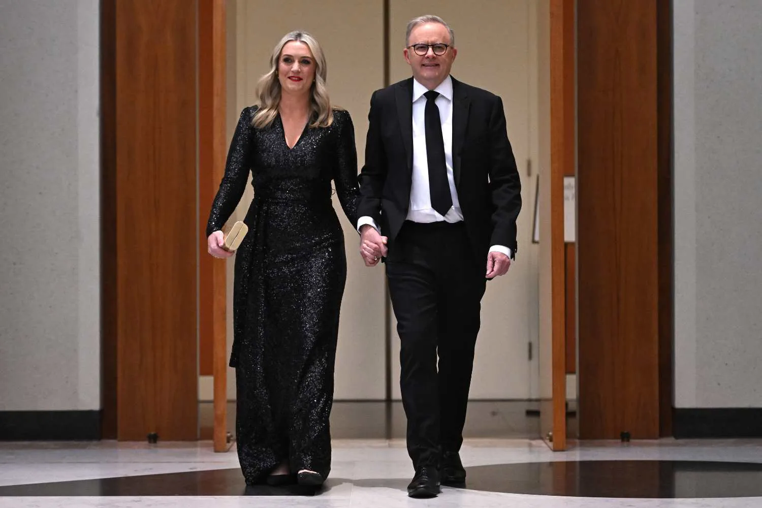 Anthony Albanese and Jodie Haydon