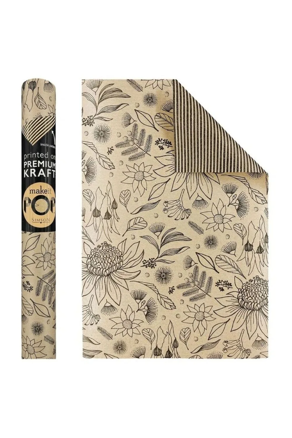 Australian botanics wrapping paper