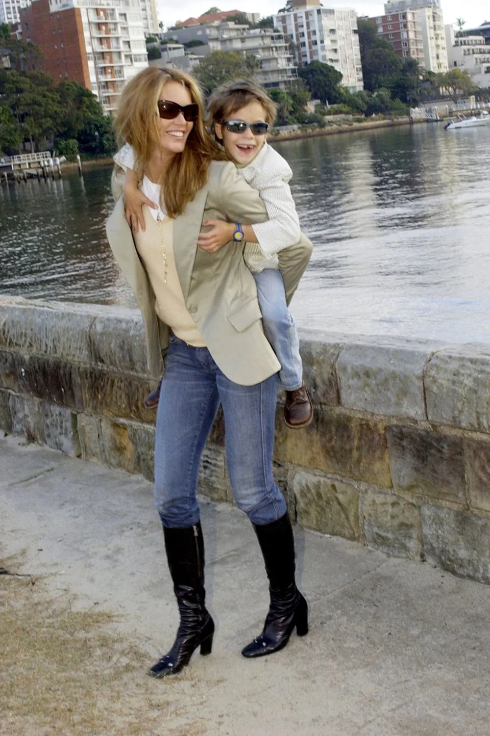 Flynn and Elle Macpherson