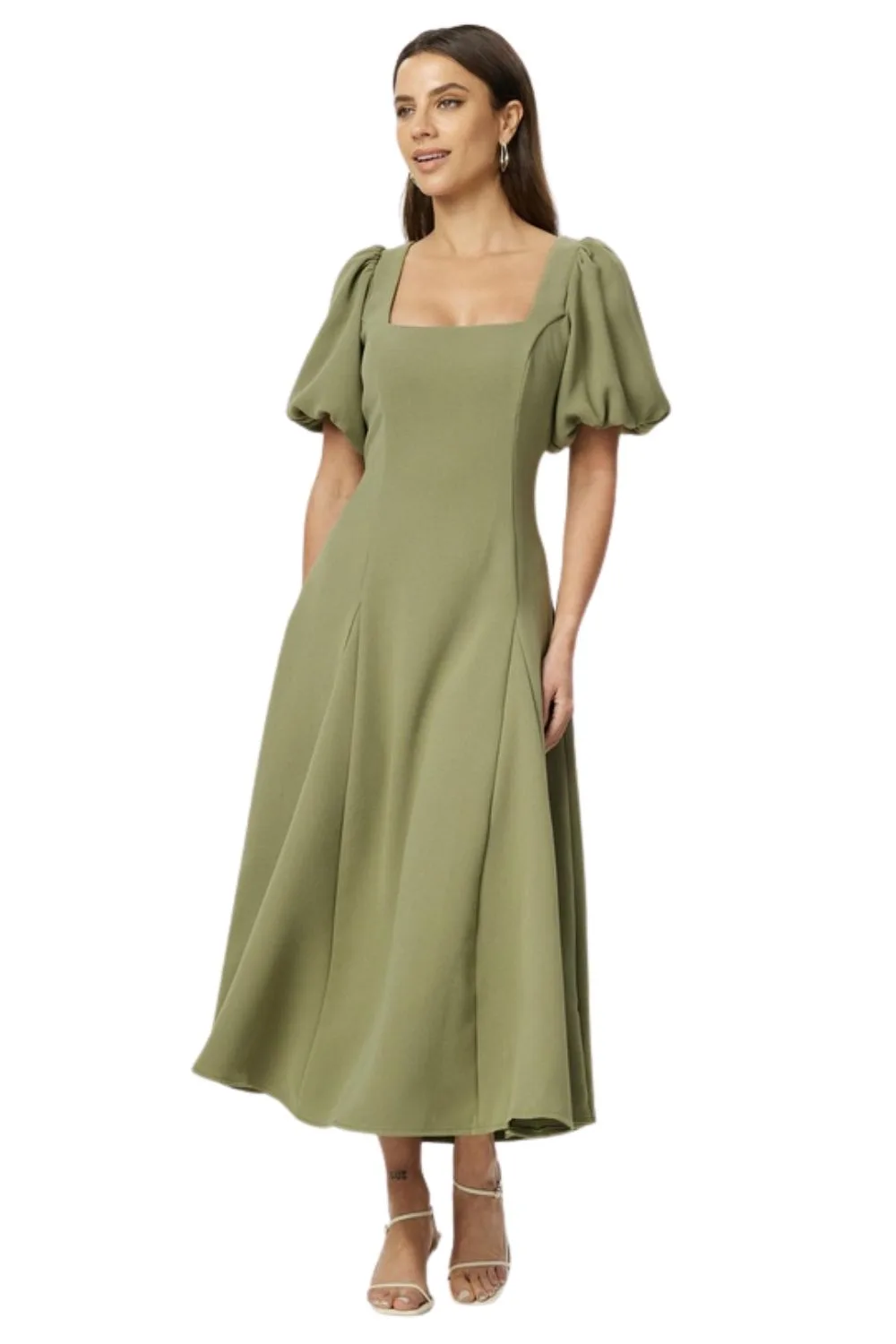 Green maxi dress 