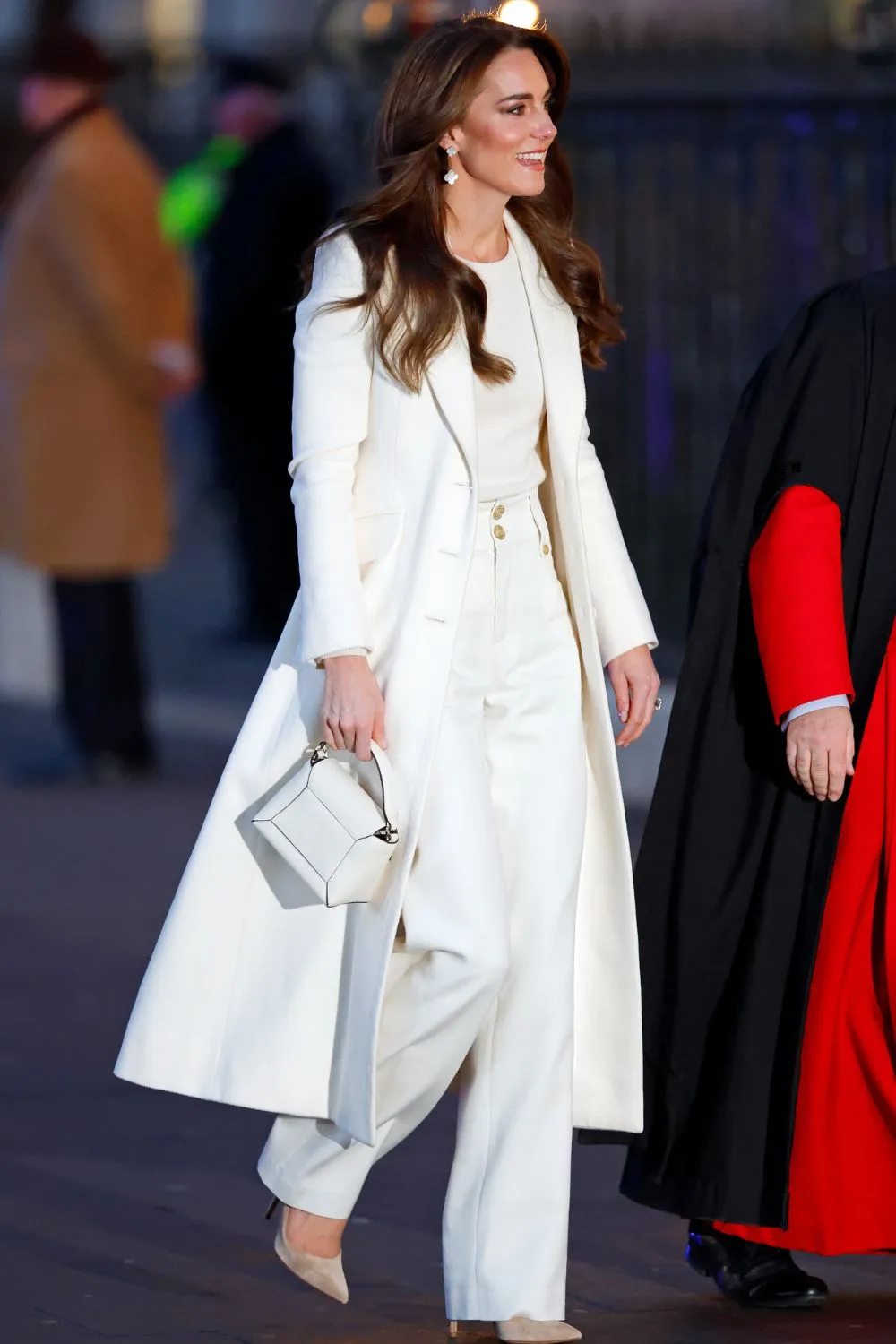 Kate Middleton in all white outfit