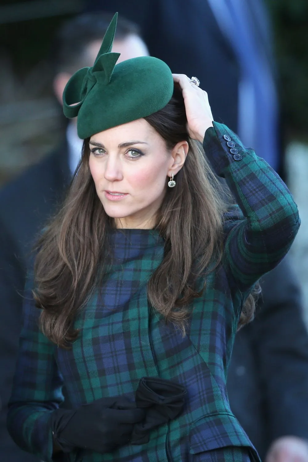 Kate in green plaid jacket