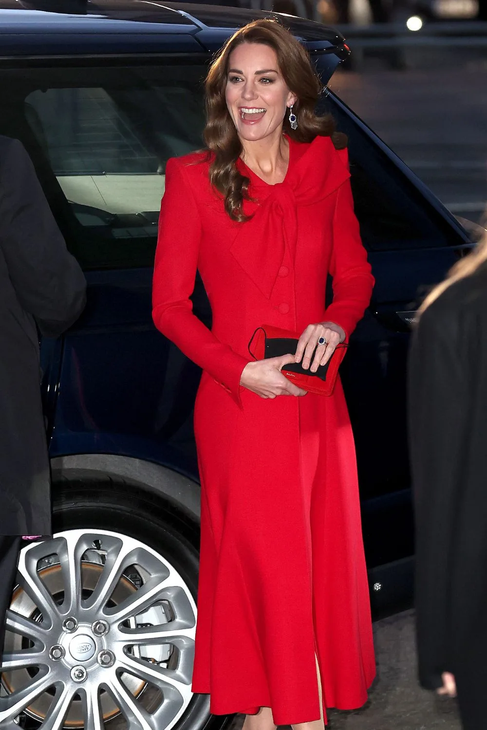 Kate  in red dress