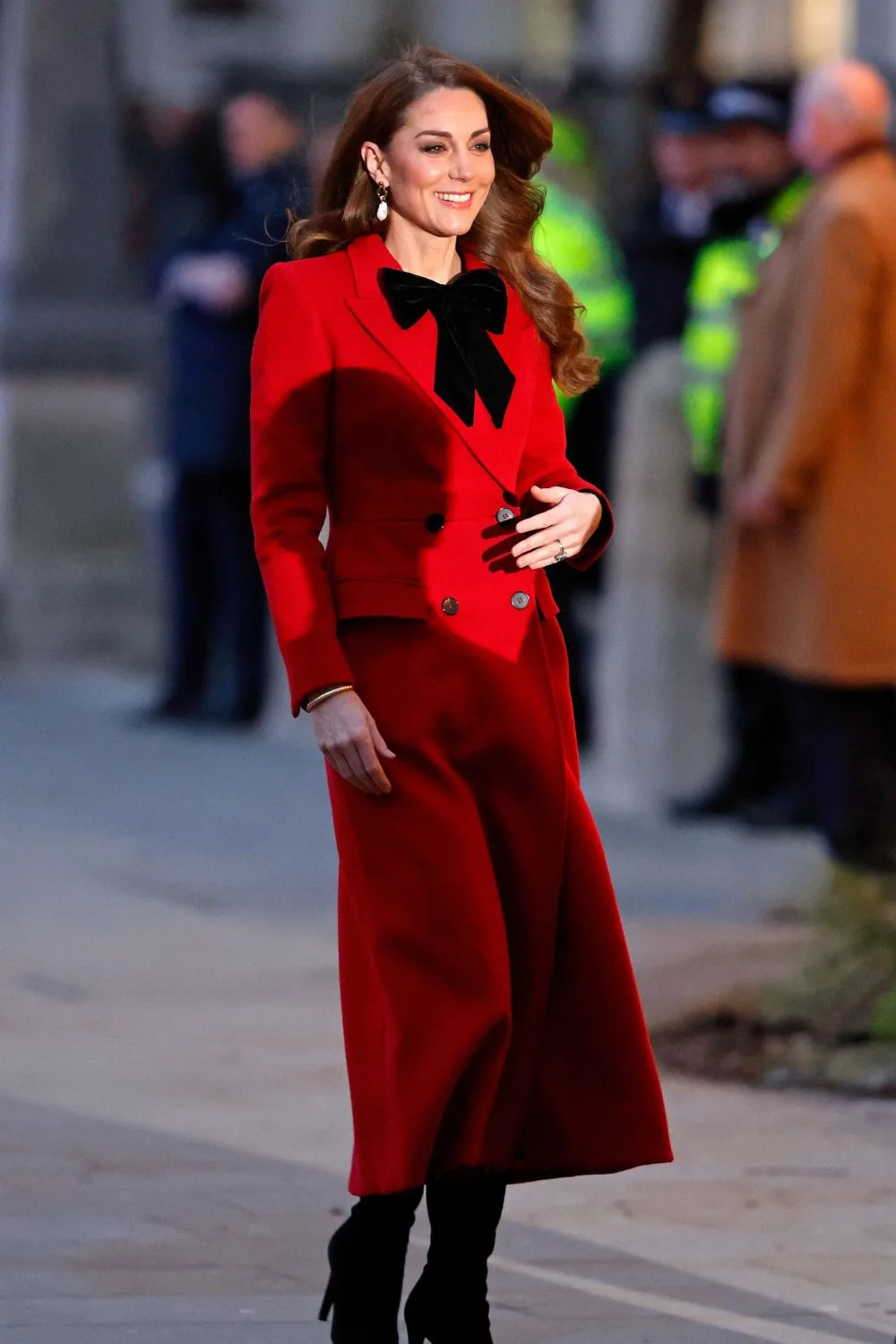 Kate Middleton in red coat