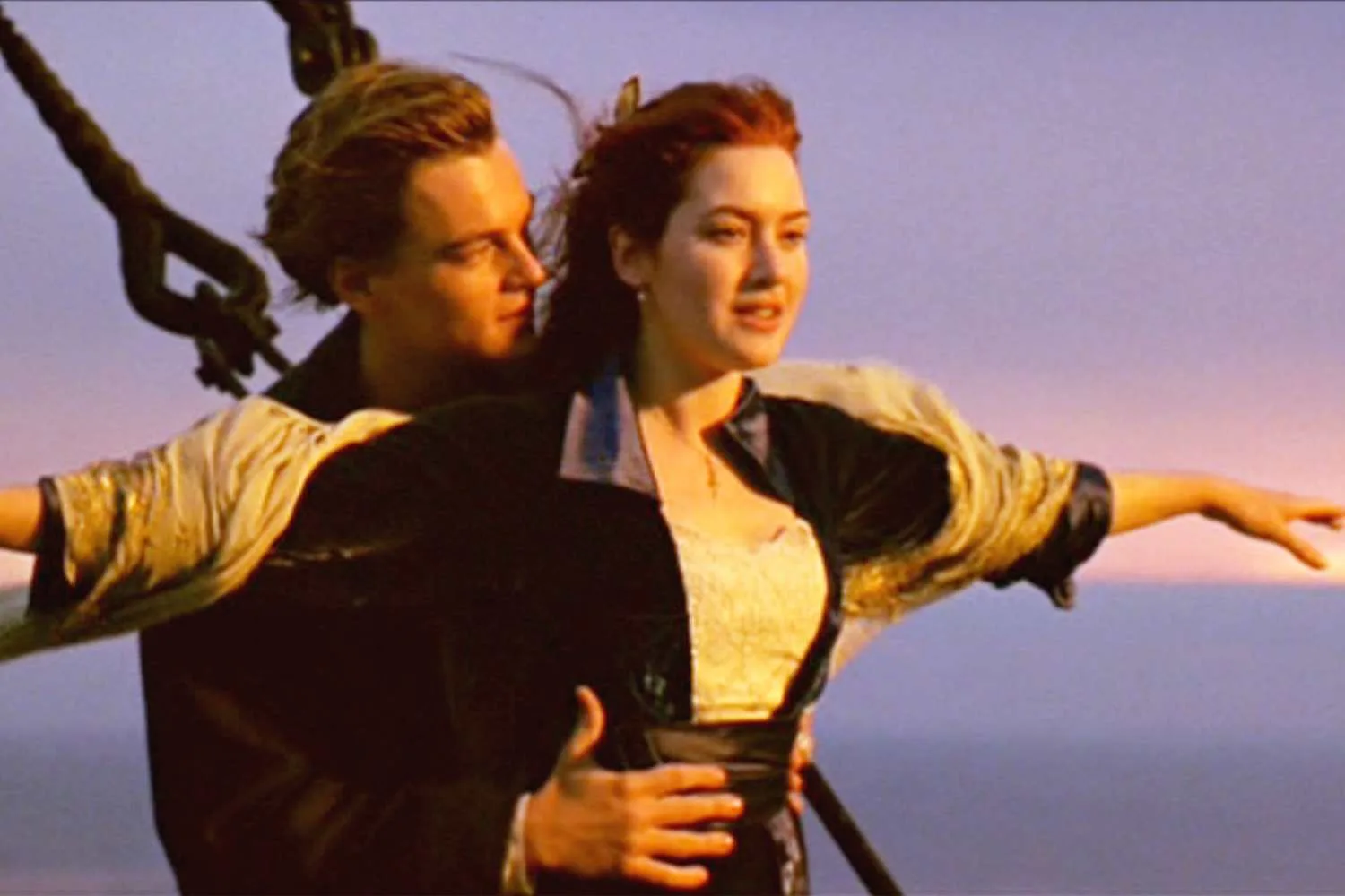 Leonardo and Kate during the Titanic