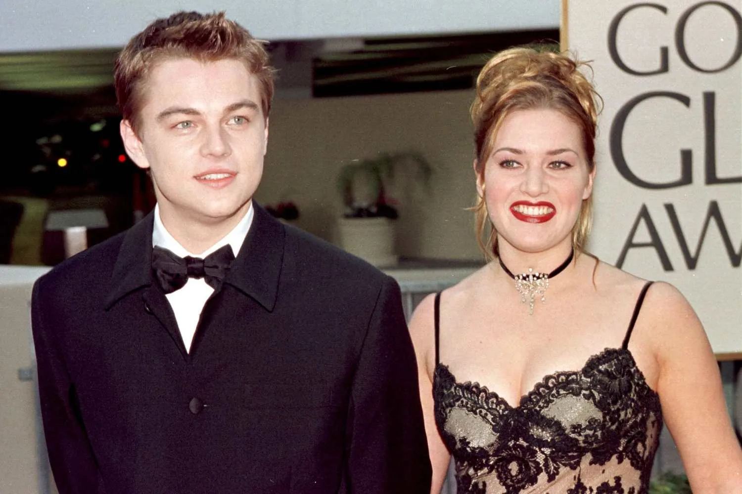 Leonardo and Kate at the Golden Globes