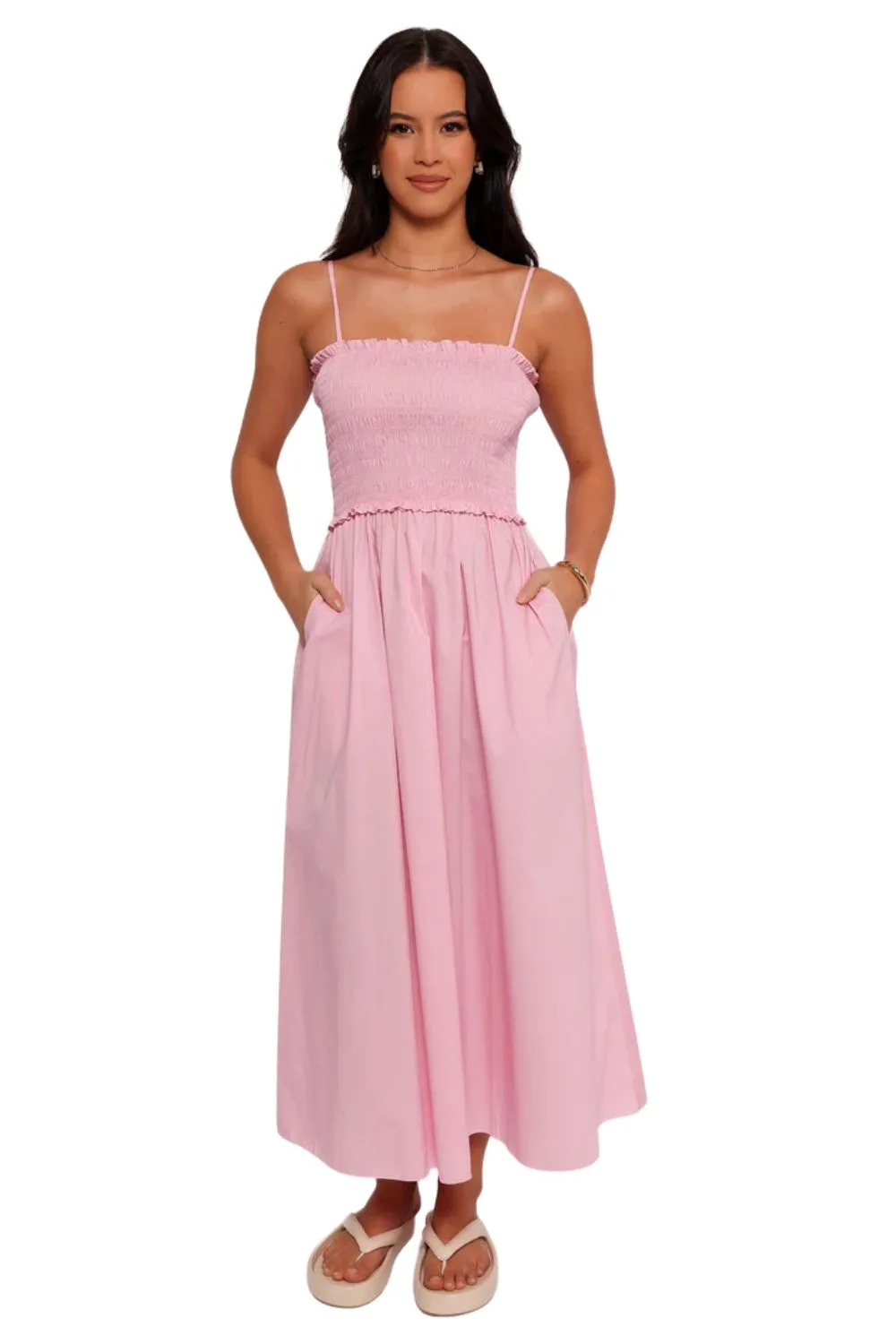 Pink maxi dress